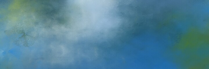 stunning vintage abstract painted background with blue chill, teal blue and pastel blue colors and space for text or image. can be used as horizontal header or banner orientation