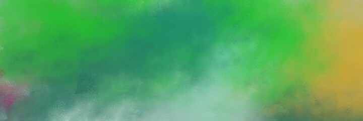 amazing abstract painting background graphic with medium sea green, sea green and dark khaki colors and space for text or image. can be used as horizontal background texture