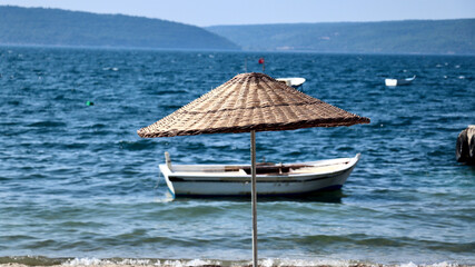 Fototapeta premium boat on the sea