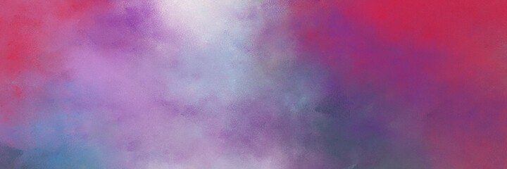 decorative vintage abstract painted background with antique fuchsia, thistle and pastel purple colors and space for text or image. can be used as horizontal header or banner orientation