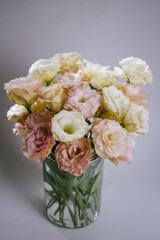 Lisianthus flower in a vase 