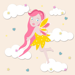 
fairy in the clouds