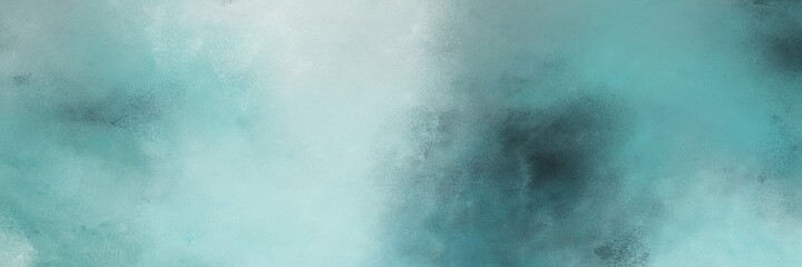 beautiful abstract painting background graphic with cadet blue, light gray and dark slate gray colors and space for text or image. can be used as horizontal background texture
