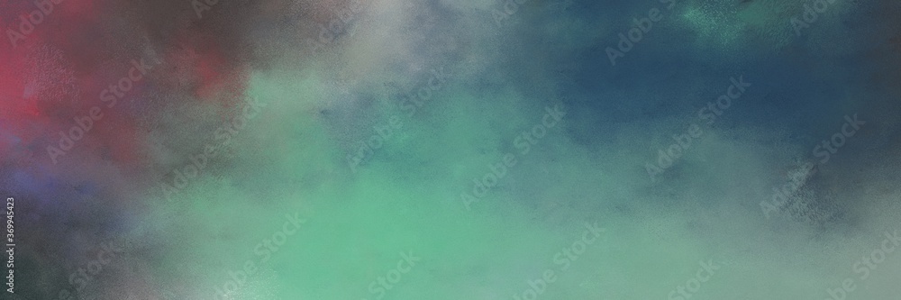 Leinwandbilder awesome abstract painting background texture with dim gray, medium aqua marine and dark slate gray c
