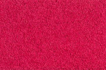 Closeup textile background of bright red color