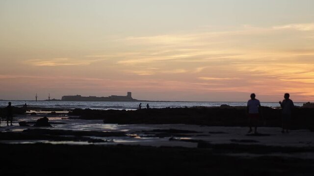 Timelapse castillo de sancti petri en chiclana de la frontera