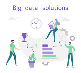 Big data solution financial increase growth People