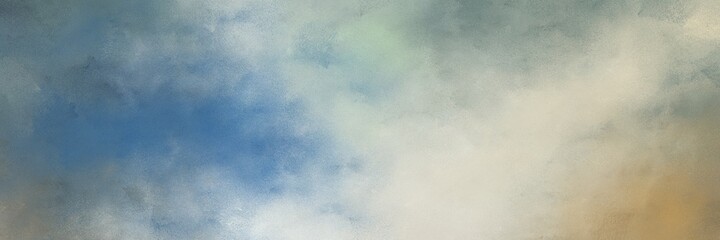 amazing abstract painting background texture with dark gray, teal blue and light gray colors and space for text or image. can be used as horizontal header or banner orientation