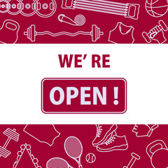 Open fitness center sport club New normal Restart