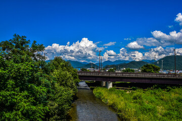 川と空
