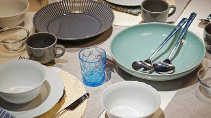 Ceramic dishes tabletop