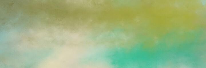 amazing dark sea green, pastel gray and medium sea green colored vintage abstract painted background with space for text or image. can be used as horizontal background graphic