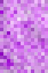 Abstract pattern, color combination, pixel effect. Squares in neon violet, proton purple plastic pink colors, variety of shades and nuances. Fresh modern background, fasion trend in color combination