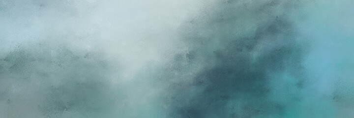 awesome light slate gray, pastel blue and dark slate gray colored vintage abstract painted background with space for text or image. can be used as horizontal header or banner orientation