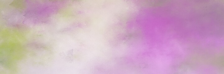 decorative abstract painting background graphic with silver, pastel violet and medium orchid colors and space for text or image. can be used as postcard or poster