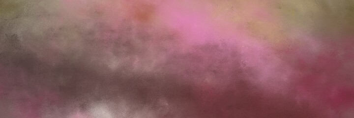 beautiful vintage abstract painted background with pastel brown, rosy brown and old mauve colors and space for text or image. can be used as horizontal background texture