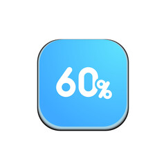 60% -  Button