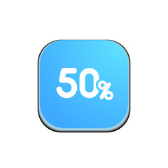 50% -  Button