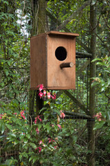 Birdhouse with perch on Taman Safari, Bogor, Indonesia