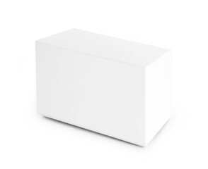 white box on white background.