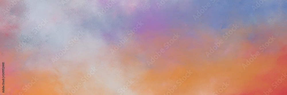 Poster amazing abstract painting background graphic with rosy brown, peru and light slate gray colors and space for text or image. can be used as horizontal background texture