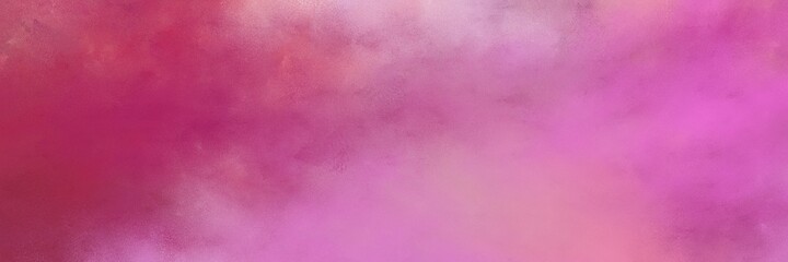 awesome pale violet red and dark moderate pink color background with space for text or image. vintage texture, distressed old textured painted design. can be used as header or banner