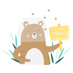 teddy bear with a letter © Ольга Минич