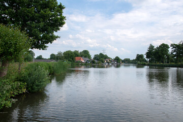 Fototapeta na wymiar The River Gaasp At Driemond The Netherlands 12-6-2020