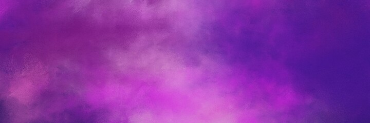 decorative moderate violet, dark magenta and orchid colored vintage abstract painted background with space for text or image. can be used as header or banner