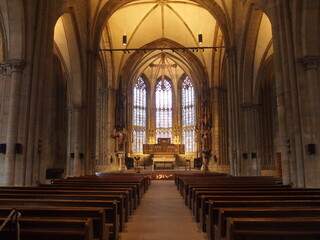 Fototapeta na wymiar Kirchenschiff der Rheinoldi-Kirche in Dortmund