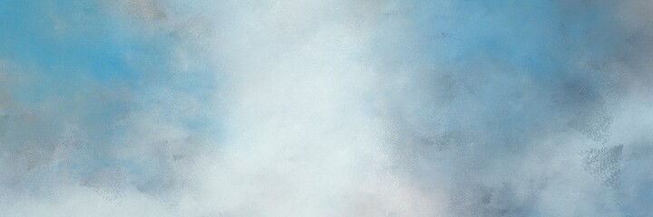 amazing vintage abstract painted background with dark gray, light gray and pastel blue colors and space for text or image. can be used as horizontal header or banner orientation
