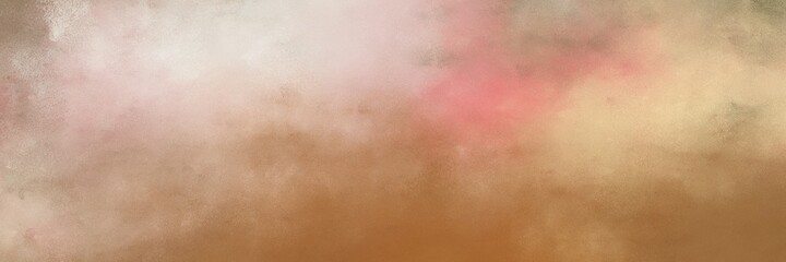 Fototapeta premium amazing abstract painting background graphic with rosy brown, tan and light gray colors and space for text or image. can be used as horizontal background graphic