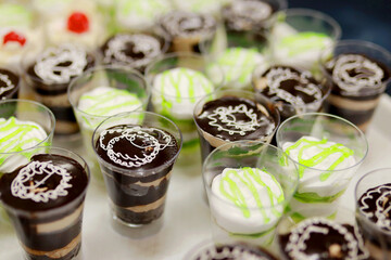 Delicious Fruit Salad With Ice Cream indian wedding catering style .
