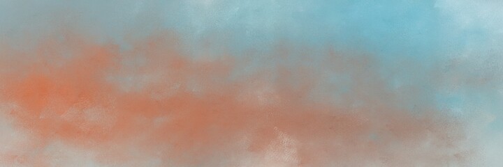 Fototapeta premium beautiful abstract painting background graphic with rosy brown, pastel blue and indian red colors and space for text or image. can be used as header or banner