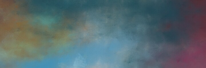 beautiful abstract painting background texture with dim gray and cadet blue colors and space for text or image. can be used as horizontal background texture