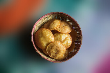 Bangladeshi Hand made cake. Also nam of PITHA, GUR PITHA, Vaja PITHA etc. Picture of delicious cake made in Bangladesh. It carries tradition.
