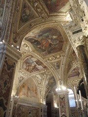 Fototapeta premium Deckengewölbe des Doms von Amalfi Italien ceiling fof the dome of Amalfi Italy