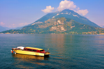 glimpse of Varenna on Lake Como Italy