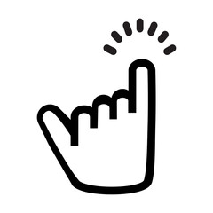 little finger line icon promise vector