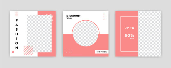 Modern Social Media banner template can be edited. Anyone can use this design easily. Promotional web banners for social media. Elegant sale and discount promo - Vector.