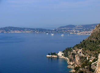 Obraz premium Teilansicht des Fuertentums von Monaco, Frankreich, Europa