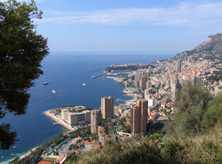 Teilansicht des Fuertentums von Monaco, Frankreich, Europa