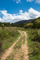 Dirty road at Serra da Canastra National Park - Minas Gerais State - Brazil