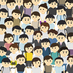 密集する人たち