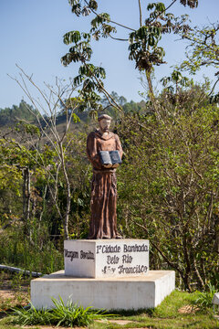 Sculpture at Vargem Bonita - The first city bathed by Sao Francisco River - Minas Gerais - Brazil