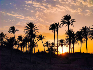 Fototapeta na wymiar Sunset in Orihuela Costa