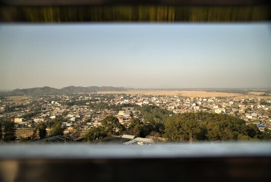 Countryside view from hilltop