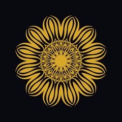 Mandalas with black and white for coloring books. Decorative round ornaments.