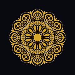 Mandalas with black and white for coloring books. Decorative round ornaments.