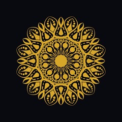 Mandalas with black and white for coloring books. Decorative round ornaments.